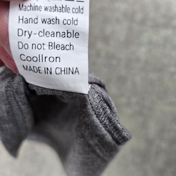 Automet Womens Heather Gray Crew Neck T-Shirt Polyester Blend Size Large - Picture 5 of 7